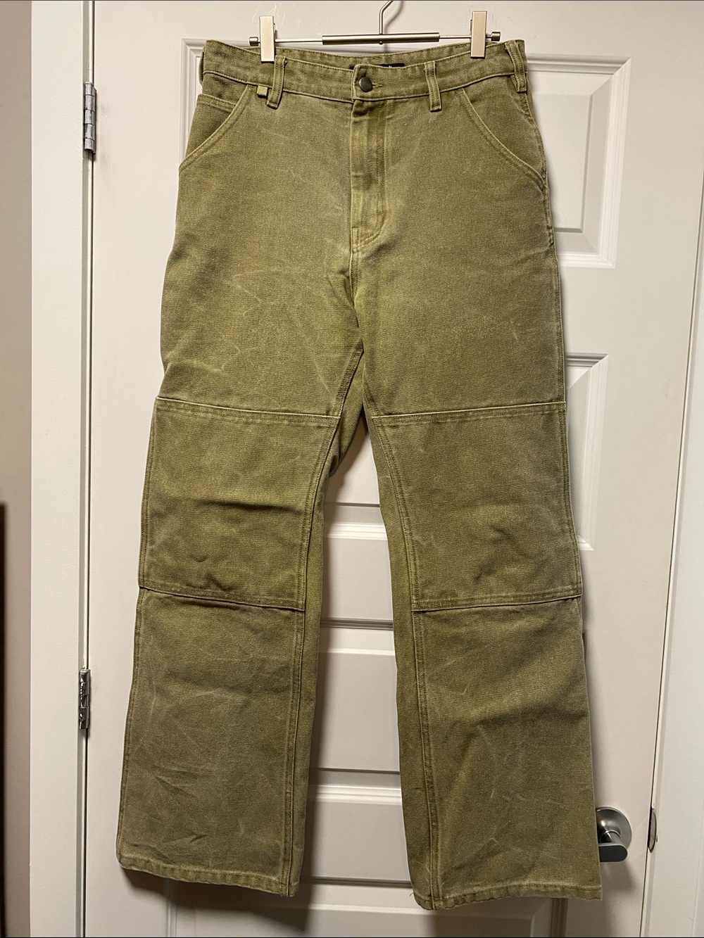 Acne Studios Olive Green Cargo Trousers